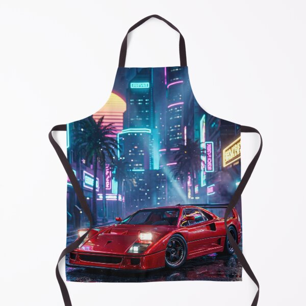Item preview, Vintage Mid Engine Exotic Wedge Synthwave Sunset Highway Cruise designed and sold by RevUpDesign.