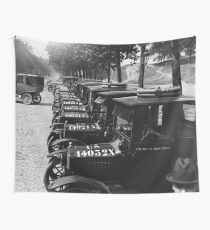 Red Cross Automobile Fleet - Paris - 1918 Wall Tapestry
