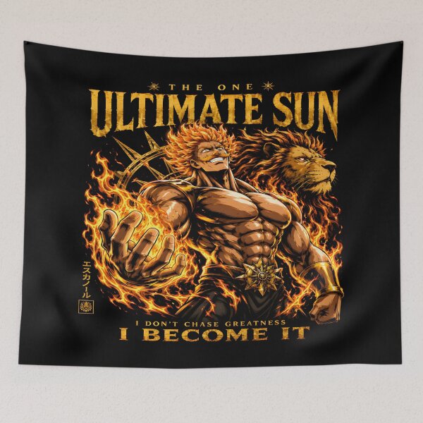 Item preview,  The One Ultimate Sun - Flaming Lion's Sin Warrior -I Don't Chase Greatness- I Become It-Aesthetic Design designed and sold by TTdesigns123.