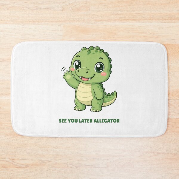 Artikelvorschau, See You Later Alligator Süßes Kawaii Krokodil entworfen und verkauft von BoosterShop.