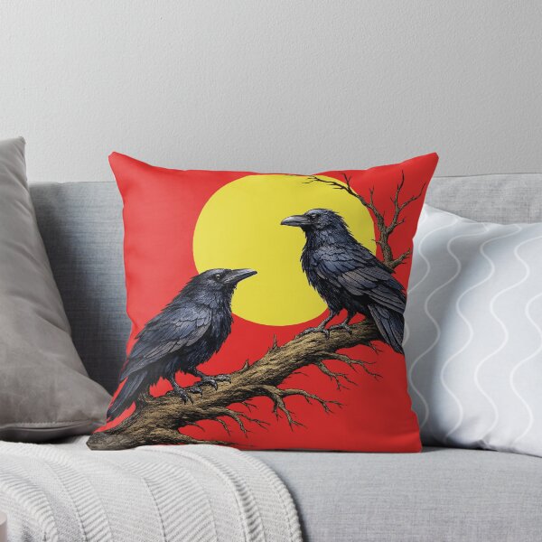 Aperçu de l'œuvre Corbeaux noirs au clair de lune créée et vendue par shorethings.