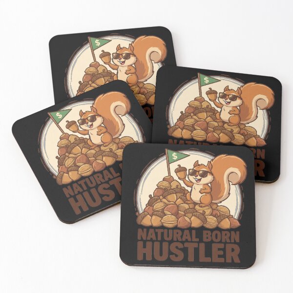 Item preview, Natural Born Hustler - Squirrel Acorn Grind designed and sold by eMeS-Design.