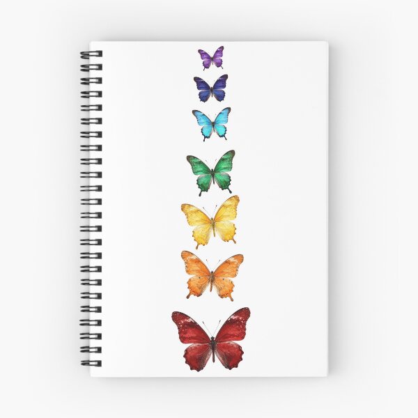 Item preview, Butterflies inspired by chakra colours  designed and sold by Wizard27.