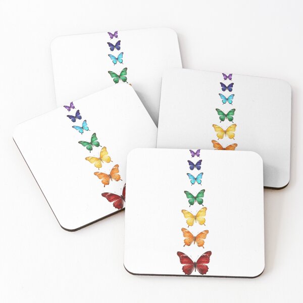 Item preview, Butterflies inspired by chakra colours  designed and sold by Wizard27.