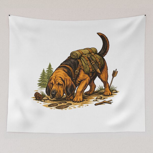 Item preview, Forest Tracking Hound designed and sold by Daily Quirk.