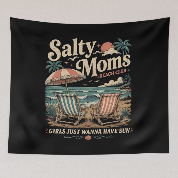 Item preview, Salty Moms Beach Club, Summer Vacation, Aesthetic Beach, Girls Trip, Beach Lover Gift, Beach Party designed and sold by Cchotlan.