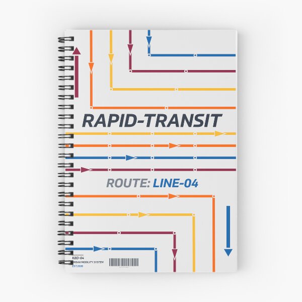 Item preview, Rapid Transit System Map - Route Line 04 | Geometric Network designed and sold by KozbiDesign.