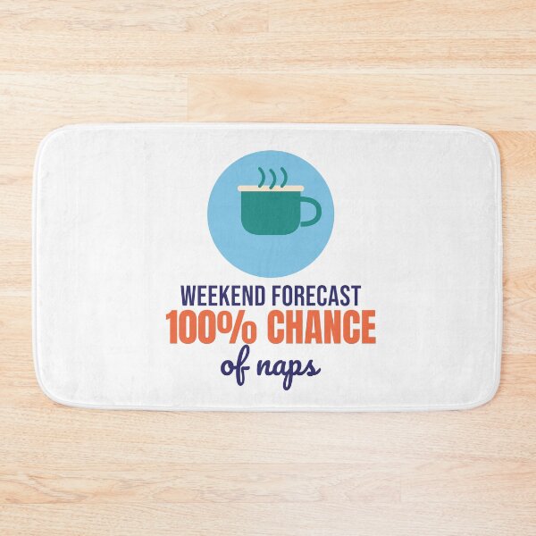 Item preview, Weekend Forecast 100% Chance of Naps - Funny Cozy Shirt designed and sold by RankShift.