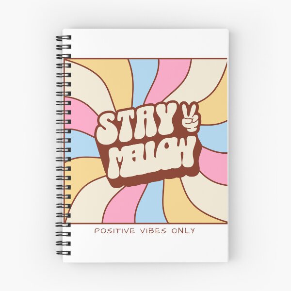 Item preview, Stay Mellow Retro 70s Saying Positive Vibes designed and sold by BoosterShop.