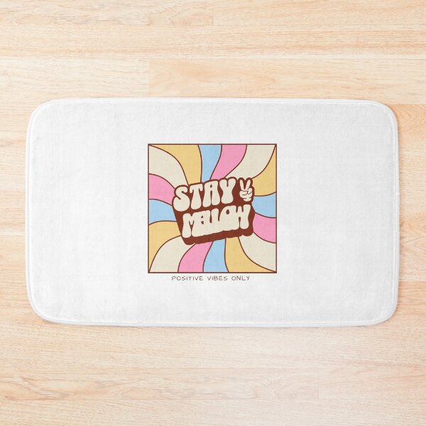 Item preview, Stay Mellow Retro 70s Saying Positive Vibes designed and sold by BoosterShop.