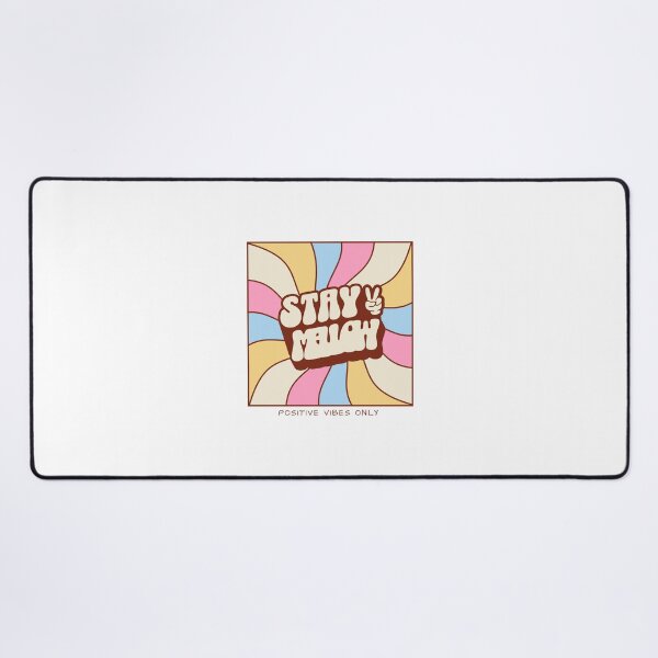 Item preview, Stay Mellow Retro 70s Saying Positive Vibes designed and sold by BoosterShop.