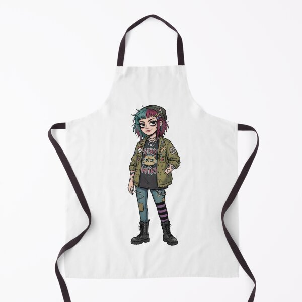 Artikelvorschau, Bleib verrückt, Punk-Goth-Girl | Alternative Mode-Cartoon | Emo-Grunge-Charakter | Süße Gothic-Streetwear | Sticker-Design entworfen und verkauft von Bhaskar Digital Art.
