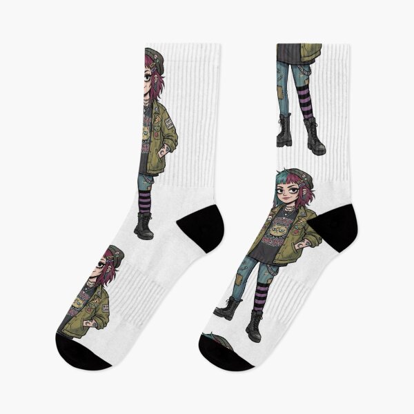 Item preview, Stay Weird Punk Goth Girl | Alternative Fashion Cartoon | Emo Grunge Character | Cute Gothic Streetwear | Sticker Design designed and sold by Bhaskar Digital Art.