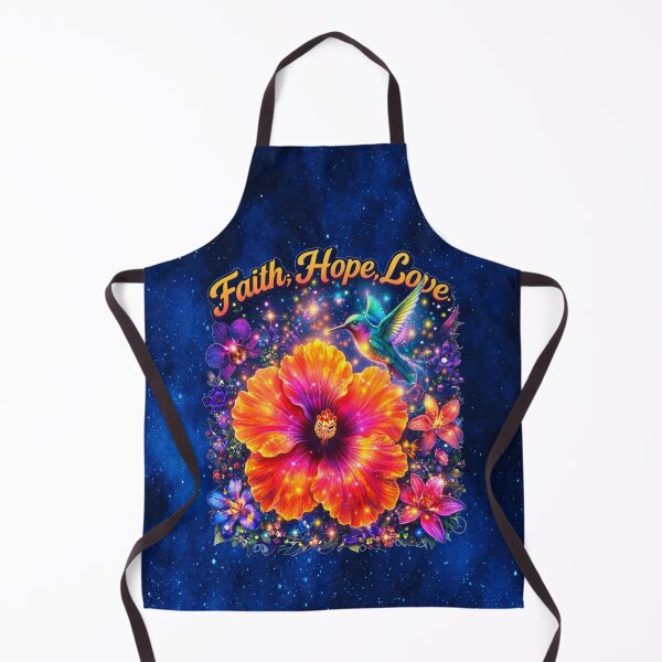 Item preview, Faith, Hope, Love – Cosmic Hibiscus and Hummingbird Harmony designed and sold by MysticOzzy.