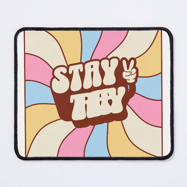 Item preview, Stay Trippy Retro 70s Saying Positive Vibes designed and sold by BoosterShop.