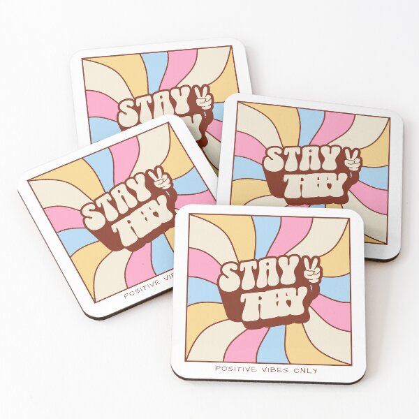 Item preview, Stay Trippy Retro 70s Saying Positive Vibes designed and sold by BoosterShop.