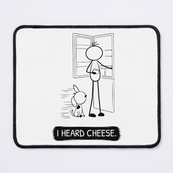 Item preview, Funny Cheese Loving Dog T-Shirt | I Heard Cheese | Dog Owner Shirt | Funny Dog Lover Gift | Minimalist Pet Tee designed and sold by Pebl-Co.
