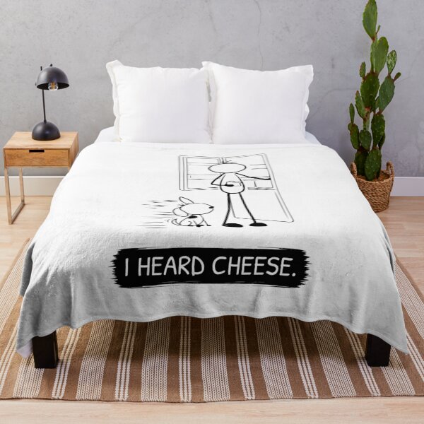 Item preview, Funny Cheese Loving Dog T-Shirt | I Heard Cheese | Dog Owner Shirt | Funny Dog Lover Gift | Minimalist Pet Tee designed and sold by Pebl-Co.
