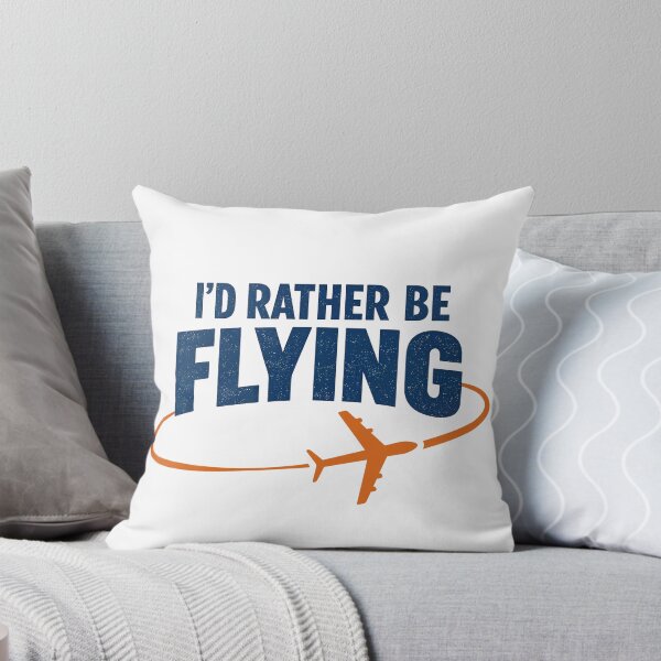 Item preview, Funny Retro Pilot Gift "I'd Rather Be Flying" Aviation Typography design for pilots and aviation lovers who dream about the sky designed and sold by EMaviation_.