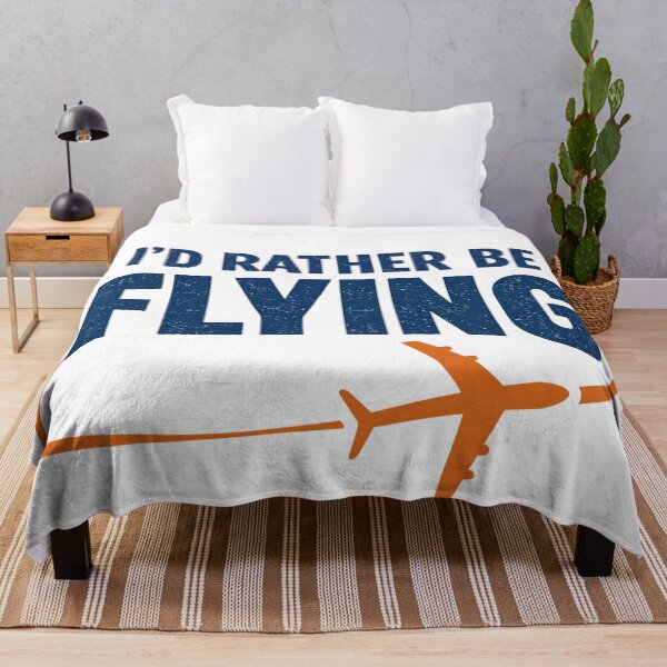 Item preview, Funny Retro Pilot Gift "I'd Rather Be Flying" Aviation Typography design for pilots and aviation lovers who dream about the sky designed and sold by EMaviation_.