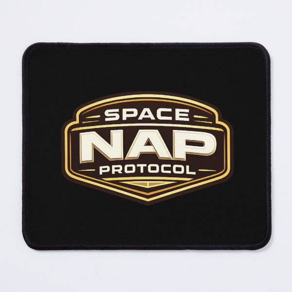 Item preview, Space Nap Protocol Funny Sci Fi Space Badge Design designed and sold by Jaani-T.