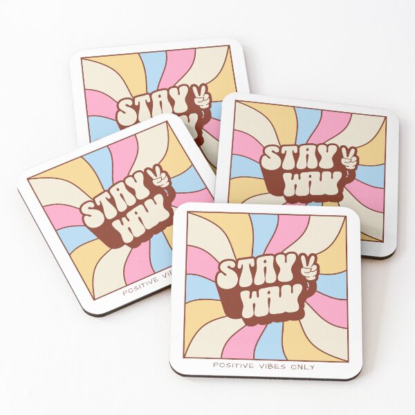 Item preview, Stay Wavy Retro 70s Saying Positive Vibes designed and sold by BoosterShop.