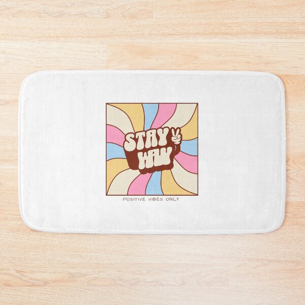 Item preview, Stay Wavy Retro 70s Saying Positive Vibes designed and sold by BoosterShop.