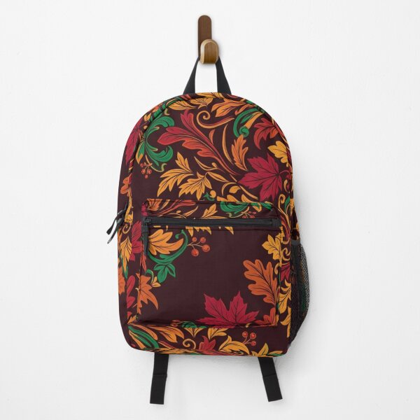 Item preview, Vintage Autumn Foliage Damask Pattern designed and sold by WitchyBotanicaArt.