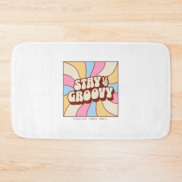 Item preview, Stay Groovy Retro 70s Saying Positive Vibes designed and sold by BoosterShop.