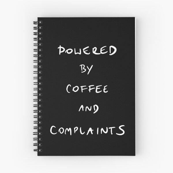 Item preview, Powered by coffee and complaints, Funny office quote designed and sold by Malvamalu.