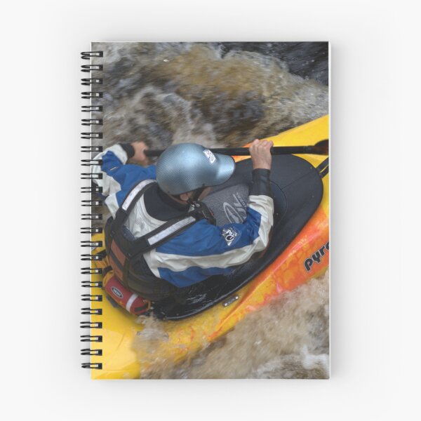 Item preview, yellow canoe in rough water designed and sold by Gallery one.