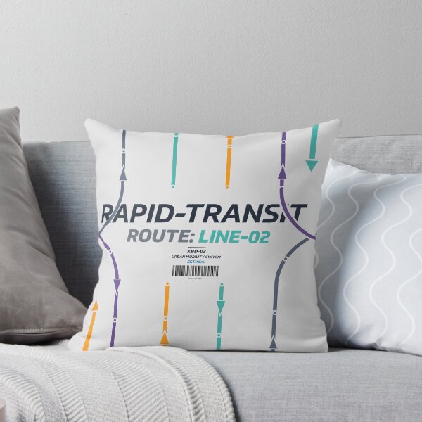 Item preview, Rapid Transit System Map - Route Line 02 | Vertical Mobility designed and sold by KozbiDesign.