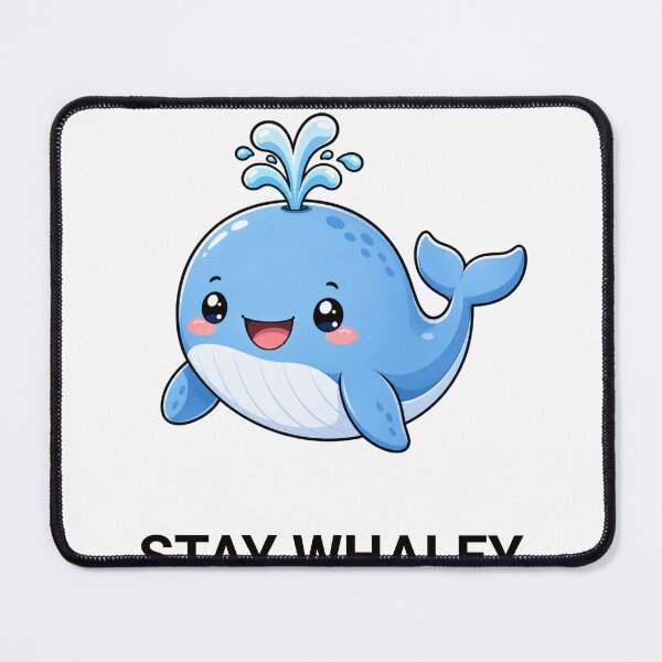 Item preview, Stay Whaley Cute Kawaii Whale Quote designed and sold by BoosterShop.