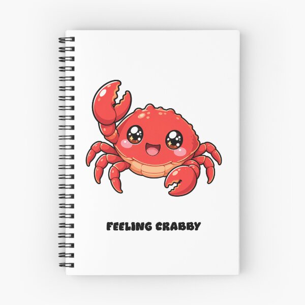 Item preview, Feeling Crabby Cute Kawaii Crab Saying designed and sold by BoosterShop.