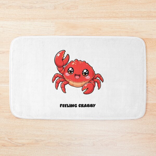 Item preview, Feeling Crabby Cute Kawaii Crab Saying designed and sold by BoosterShop.