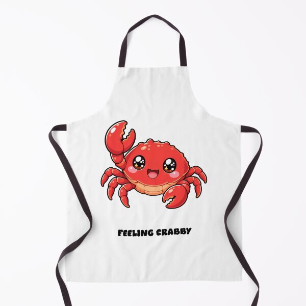 Item preview, Feeling Crabby Cute Kawaii Crab Saying designed and sold by BoosterShop.