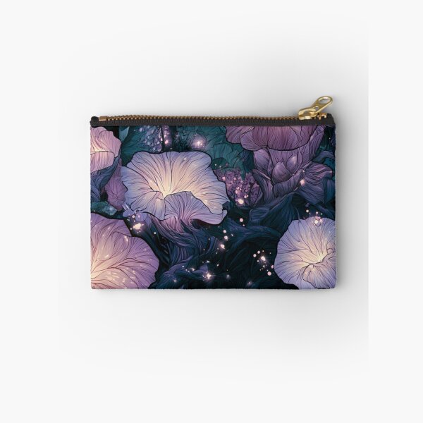 Item preview, Glowing Magical Mushroom Forest Dark Fantasy Floral Pattern designed and sold by VectorForge.