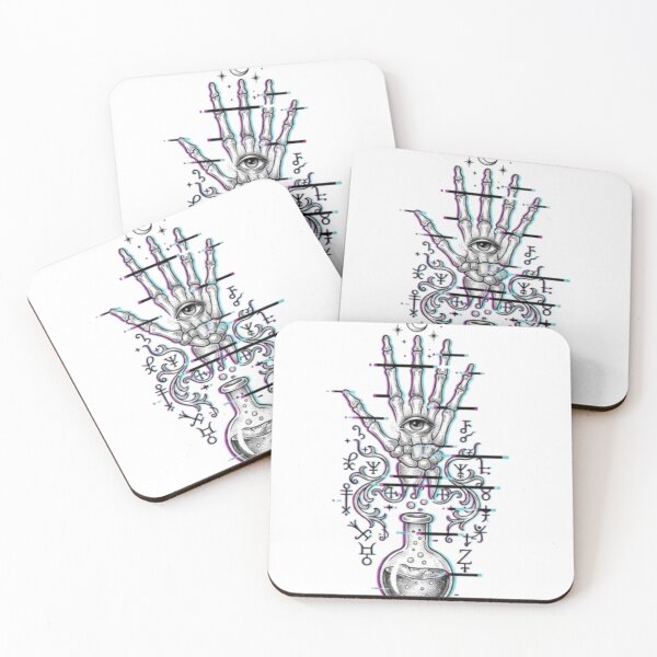 Item preview, Mystical Alchemist Hand Glitch Art designed and sold by PatternPopp.