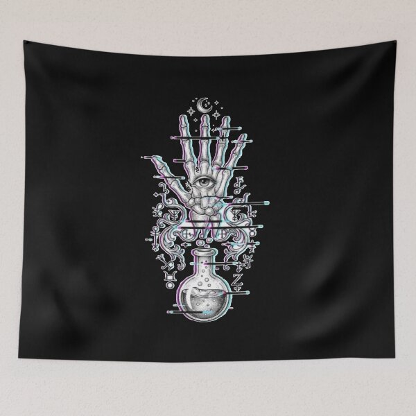 Item preview, Mystical Alchemist Hand Glitch Art designed and sold by PatternPopp.