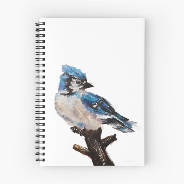 Item preview, Watercolour Print of Blue Jay designed and sold by jadexjournal.