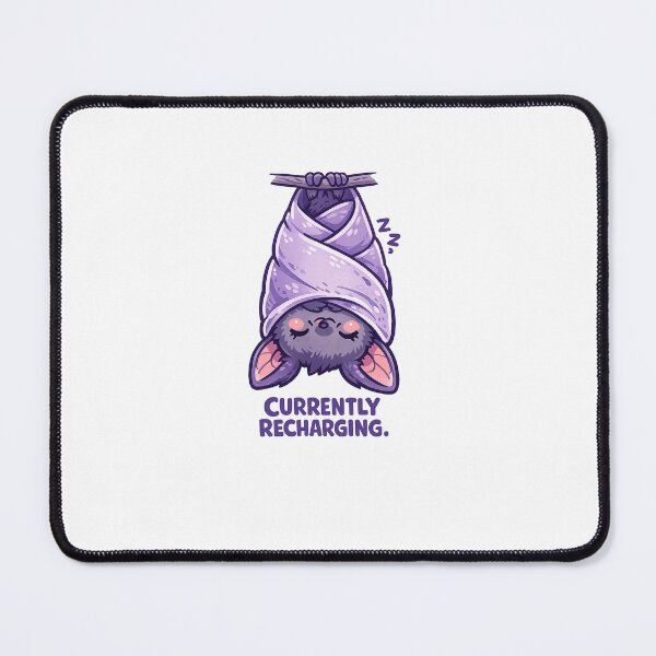 Item preview, Currently Recharging Cute Bat Burrito Sticker | Cozy Sleepy Cartoon Bat designed and sold by Doodlynx.