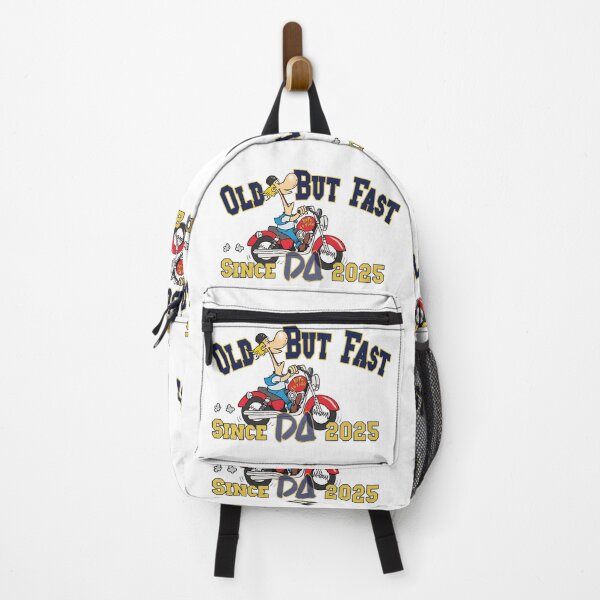 Item preview, Old But Fast Vintage Varsity Mascot Funny Biker Motorcycle Athletic College Streetwear Graphic designed and sold by DesignArtist.ia.