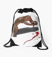 Illustration Cigar Drawstring Bag