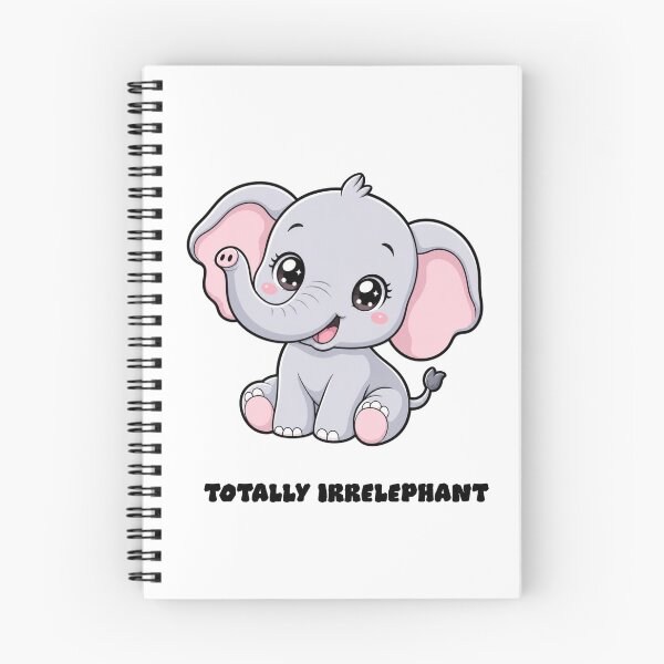 Item preview, Totally Irrelephant Cute Kawaii Elephant Wordplay designed and sold by BoosterShop.