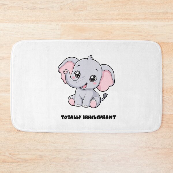 Item preview, Totally Irrelephant Cute Kawaii Elephant Wordplay designed and sold by BoosterShop.