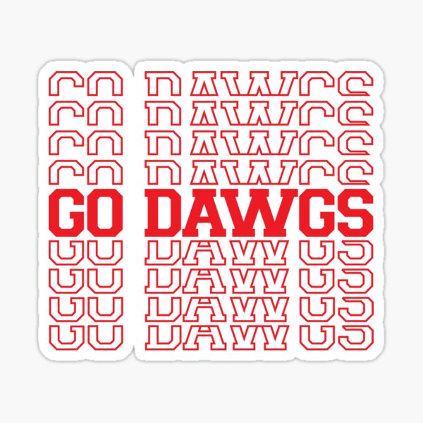 go dawgs Sticker