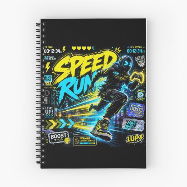 Item preview, Speed Run Gamer Design | Neon Gaming Sticker for PC Gamers, Streamers & Esports Fans designed and sold by Stylestickers55.