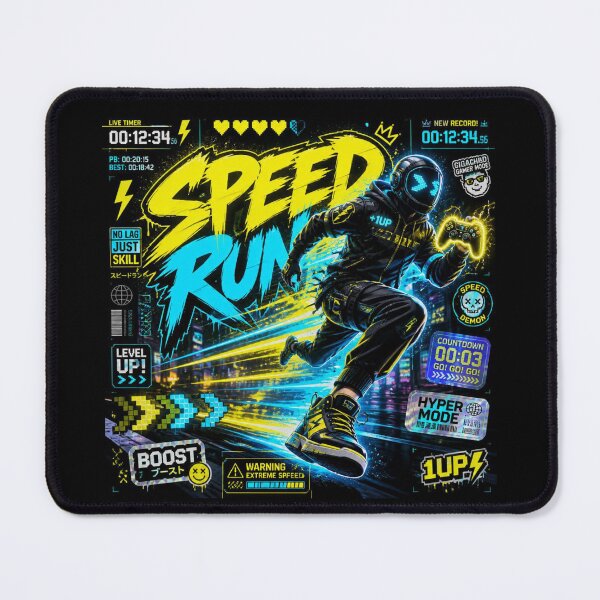 Item preview, Speed Run Gamer Design | Neon Gaming Sticker for PC Gamers, Streamers & Esports Fans designed and sold by Stylestickers55.