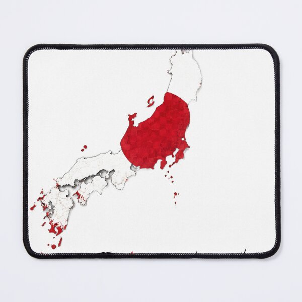 Item preview, Japan Map with Flag and Kanji Design designed and sold by ali prints.