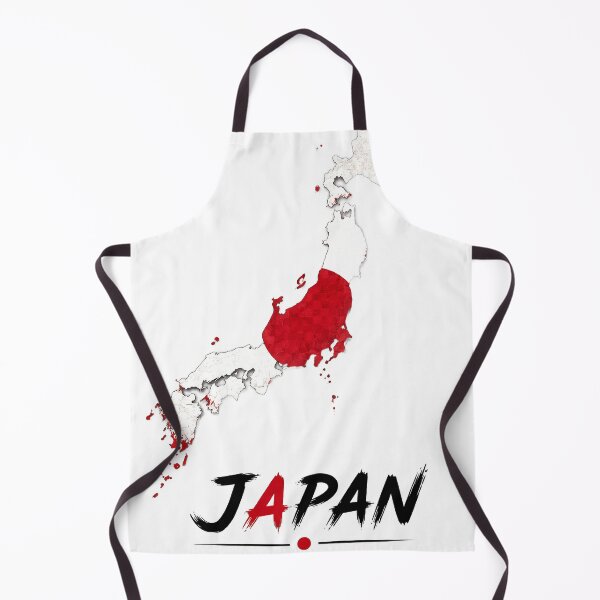 Item preview, Japan Map with Flag and Kanji Design designed and sold by ali prints.